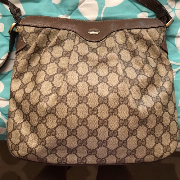 Gucci Brown Patterned Shoulder Bag - Picture 10 of 15